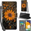 PHINIENLAND Cover per Samsung Galaxy A53 5G custodia portafoglio Crisantemo | 3 scomparti carte, 1 tasca banconote, Chiusura magnetica, Supporto, Pelle PU flip cover per Samsung A53 5G