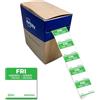 Avery Zweckform Avery Italia DLSFRIREV-1000 Etichette in Carta per Tracciabilità Alimentare Giornaliere, Venerdì, 25x25mm, Adesivo Rimovibile, Rotolo da 1.000 Etichette