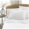 CreamComfort Lussuoso set di lenzuola per letto matrimoniale, 100% cotone egiziano in tinta unita, 600 fili, con tasca extra profonda