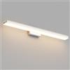 Klighten Lampada da Specchio Bagno Led 60cm, 20W Luci per Specchio Moderno, IP44 Applique, 2000 LM, 110-240V, Bianco Caldo 3000K, Cromo