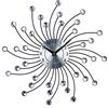 Timelike Orologio da Parete in Metallo, Stella di Cristallo Orologio da Parete con Brillantini Grande per Cucina Salotto Decorazione Casa (Arc)