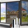 Beautysaid Pellicola per finestra unidirezionale, pellicola per la privacy per finestre in vetro, riflettente al calore, pellicola per la casa, protezione dai raggi UV, in vinile, con strumenti