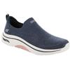 Skechers Go Walk Arch Fit 2.0 Eliza Sneaker Donna, Blu Navy/Rosa., 36.5 EU
