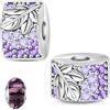 LNQOBU Clip/Stopper Charms per Bracciale Argento 925 Pave Cubic Zirconia Bead Stella Luna Farfalla Blu Gioielli Regalo per Donna