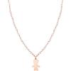Nomination - Collana Donna Mon Amour in Acciaio e Argento 925 con Cristalli, Finitura Oro Rosa, Pendente Bambino, Elegante e Made in Italy, Gioiello Perfetto per Ogni Occasione, 38/42cm