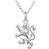 Alexander Castle Pendente ciondolo Leone Rampante Argento sterling - collana scozzese 46cm
