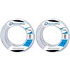 Electraline 10671 Piattina Divisibile 03VH-H, Sezione 2x0.75 mm, 10 mt, Bianco (Confezione da 2)