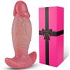 hainuo Plug anale extra large da 6 cm di diametro, dildo realistico grande in morbido silicone da 20,5 cm, dilatatore e trainer per il sesso anale indossabile, sex toy per adulti per coppie gay
