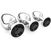 halercay 3 Pezzi Anal Butt Plug,S+ M+ L Set Sex Toy,con diamante di cristallo trasparente,per uomo donna principianti giocattoli del sesso(nero)
