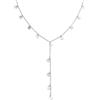 SINGULARU - Collana Y Mini Moon. Acciaio con Finitura Placcata Oro 18Kt. Catena con Pendente di 8 cm. Lunghezza 40 cm + 5 cm. Gioielli per Donna