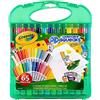 CRAYOLA - Set Pennarelli Lavabili per Bambini, Valigetta con 25 pennarelli lavabili e fogli per disegnare, 65 pezzi