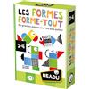 Headu - Forme Forma-Tutto - Grandi Pezzi, Creazioni Infinite! | Gioco Educativo 2 3 4 5 Anni, Giochi in Scatola per Bambini, Regalo Bambini, Regalo Ragazza, Regalo Ragazzo, Made in Italy