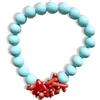 Generico Bracciale con scarti di lavorazione di corallo (Pasta di turchese e corallo)