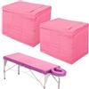 JoyMaxJoy Lenzuola usa e getta, 50 fogli per massaggi spa, in morbido tessuto non tessuto, per saloni di bellezza, spa, massaggi, hotel, estetista, 180 x 80 cm (rosa, 50 pezzi)