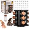 KARL HAUSMANN Porta Spezie Girevole per Cucina - 12 Barattoli - Portaspezie Rotante a 360° - Acciaio Portaspezie Salvaspazio - Porta Spezie per Cucina Salva Spazio - Giostra Portaspezie - Organizer