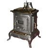 HUHIK STUFA A LEGNA PARLOR SMALL 6 KW INTERAMENTE IN GHISA 57X51X87H