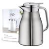 alfi SKYLINE 0,65l, caraffa termica con igienico inserto in vetro, chiusura a vite con pulsante, presa ergonomica, con una sola mano, ottima come caraffa da caffè, caraffa da tè, senza BPA