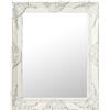 vidaXL Specchio da Parete Stile Barocco 50x60 cm Bianco