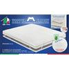 Tata Home Topper Materassino Coprimaterasso in Memory Foam Sfoderabile Correttore per sopra Materasso Matrimoniale 2 piazze King Size 180x200 cm Alto 5 cm MOD. Aloe Vera
