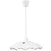 Fan Europe I-VICTORIA/S42 Lampadario a Sospensione Moderno per Cucina E27, 60 W, Bianco/Marrone, 120x42
