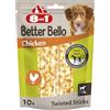 8in1 Better Bello Chicken Twisted Sticks - Stick masticabili per cani - 60 g