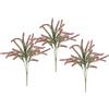 Flair Flower Erikabusch - Set da 3 pezzi, 35 cm, Erika Eridenkerberba, Arbusto, decorazione da tavolo, pianta autunnale, bouquet, floristica