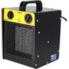 DEDRA Termoventilatore elettrico PTC 3,0 kW per ambienti fino a 30 m², con elemento riscaldante in ceramica, per ambienti ben isolati, termostato, protezione contro il surriscaldamento, tre modalità