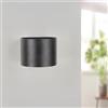M Ledme - Applique LED Round nera da 12 W, IP54, temperatura dimmerabile CCT, luce esterna impermeabile nera, ideale per giardino, patio, facciata