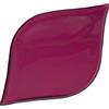 DRW Set di 2 vassoi in metallo smaltato in rosa scuro 17x26x1 cm