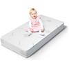 MUUN - Materasso 70x140, H 10 cm, Materasso Culla Neonato, Antisoffoco con Aloe Vera, Materasso per Lettino da Campeggio e Lettino Neonato standard, Traspirante, Non Sfoderabile, Modello BEBÈ