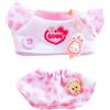 niannyyhouse 10 cm ~ 15 cm 20 cm bambola di peluche vestiti t-shirt pantaloni modello set bambola Dressup (rosa-20 cm)