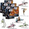 Jazwares Star Wars Micro Galaxy Squadron Series 6 (confezione da 6) Mystery Blind Box - Ottieni sei veicoli da 2,5 pollici o mini figure da 1 pollici - Licenza ufficiale, giocattolo da collezione autentico