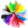 FYSL 20 Pezzi Foulard Colorati per Bambini, 60x60 cm Sciarpe di Giocoleria di Seta, Foulard Danza Bambini 20 Colori per La Scuola Materna, Giocoleria, Sensoriale