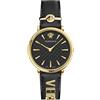 Versace Orologio Analogico-Digitale Automatico Donna con Cinturino in Pelle S0373528
