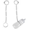 LUTER 2 Pezzi Cinghia Biberon, Cinturino per Bicchieri Sippy in Silicone Cinghia Elastica per Biberon Bungee Cinghia per Bicchiere Sippy per Seggiolone, Passeggino, Casa, All'aperto