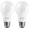 DiCUNO Lampadina LED E27, 9W equivalente a 60W alogena, Bianco freddo 5000K, 806lm, CRI 90, Non dimmerabile, Lampadina LED standard base E27 per illuminazione domestica, 2 Pezzi