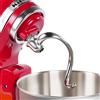 PQPO Gancio per impasto a spirale in acciaio inossidabile compatibile con i mixer da banco KitchenAid con testa inclinabile da 4,5 e 5 quarti, design a spirale versatile, impasto efficiente, lavabile in
