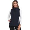 MoFiz Gilet da Donna Softshell Antivento Leggero Vest Cappotto Senza Maniche Giacca Calda Con Cerniera Blu EU S
