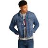 Tommy Jeans Uomo Giacca in Jeans Ryan Taschini sul Petto, Blu (Denim Dark), S