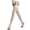 FALKE Kinga Mathe W STU Trasparenti velati Fantasia Stay-up, Nero Nero 3009, L Donna