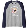 Life with My Labrador - Dog Love Daily Design per amanti del labrador, nessuna terapia necessaria Maglia con Maniche Raglan