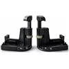 IdeaGenesis - Set di fermi avvolgibili per zanzariera. Freno con dado in colore nero. Aggancio regolatore zanzariera 53 x 25 x 55 mm (1, nero)