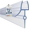 HNNHOMEⓇ - Guarnizione di Tenuta per Box Doccia o Vasca da Bagno, in Gomma, Compatibile con Vetro Spesso 4 mm, per Pannelli curvi o Piatti con interstizio di 16-22 mm