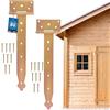 KOTARBAU® Cerniera per Cancello T 100 mm (3.94 in) serratura cancelletto chiusura porta portile persiane perno cardine luchetto sicurezza