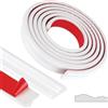 EFUTURETIME 3 Metri Modanatura Adesiva per Pareti, Larghezza 40 mm Modanature in PVC Decorative Flessibile per DIY Specchi Porta Armadi, Bianco, Modello YT153