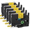 Fimax Tech Fimax Tze-631 Nastro Giallo Cassetta 12mm Compatibile con Brother P-touch Nastri 12mm 0.47 Nastro Giallo TZe TZ-631 per Etichettatrice Brother P touch H100 H100HB H100R D410 CUBE D210 H107B