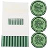 Atopbb - Bastoncini per sigillo di cera, 1,1 mm, colore verde pino, 10 pezzi, per lettere, biglietti di auguri, vino, sigillatura artigianale, matrimoni e feste (verde pino)