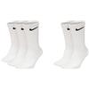 Nike Everyday Lightweight Crew SX7676 - 5 paia di calzini da tennis, colore: Bianco/Nero/Grigio, bianco, 42-46