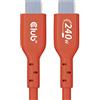 Club 3D CAC-1511 Cavo certificato USB-IF bidirezionale USB2 Tipo-C 480Mb PD 240W (48V/5A) EPR maschio/maschio 1 m