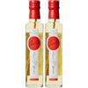 Messino Aceto Bianco con Aglio - Aroma Intenso, Ingredienti Naturali, Senza Zuccheri Aggiunti - Confezione 2 x 250 ml (Totale 500 ml) - Condimento per Insalate, Carni, Pasta e Verdure